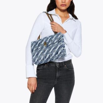 Grote Kensington-tas van denim