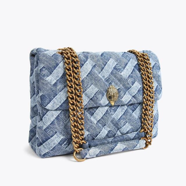 Grote Kensington-tas van denim Grote Kensington-tas van denim