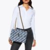 Grote Kensington-tas van denim Grote Kensington-tas van denim