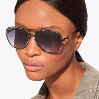 Grote Shoreditch Crystal Aviator-zonnebril