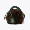 Kleine macramé-kristallen tas Kleine macramé-kristallen tas