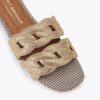 Kristallen ketting platte sandaal