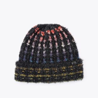 Lurex gebreide muts