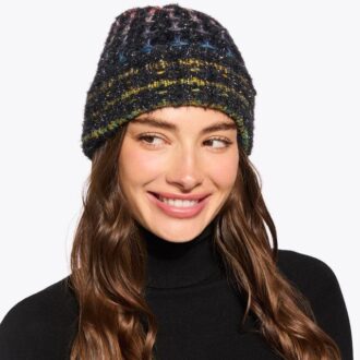 Lurex gebreide muts