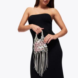 Mini Macrame Crystal Bag