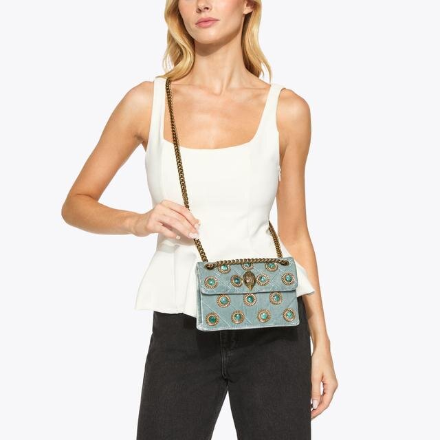 Mini Velvet Kensington-tas Mini Velvet Kensington-tas