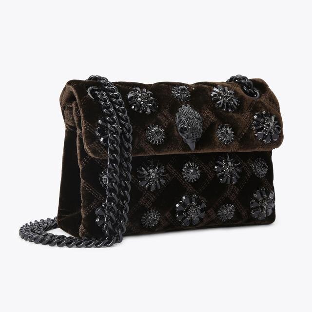 Mini Velvet Kensington-tas Mini Velvet Kensington-tas
