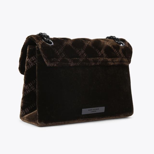 Mini Velvet Kensington-tas Mini Velvet Kensington-tas