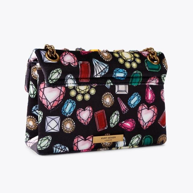 Mini Velvet Kensington-tas Mini Velvet Kensington-tas