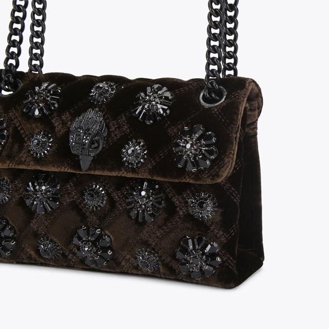 Mini Velvet Kensington-tas Mini Velvet Kensington-tas