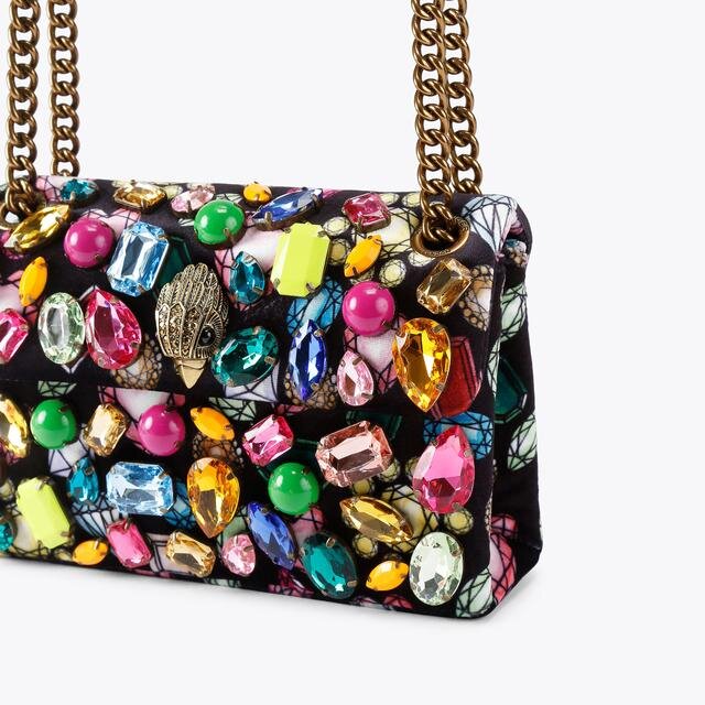 Mini Velvet Kensington-tas Mini Velvet Kensington-tas
