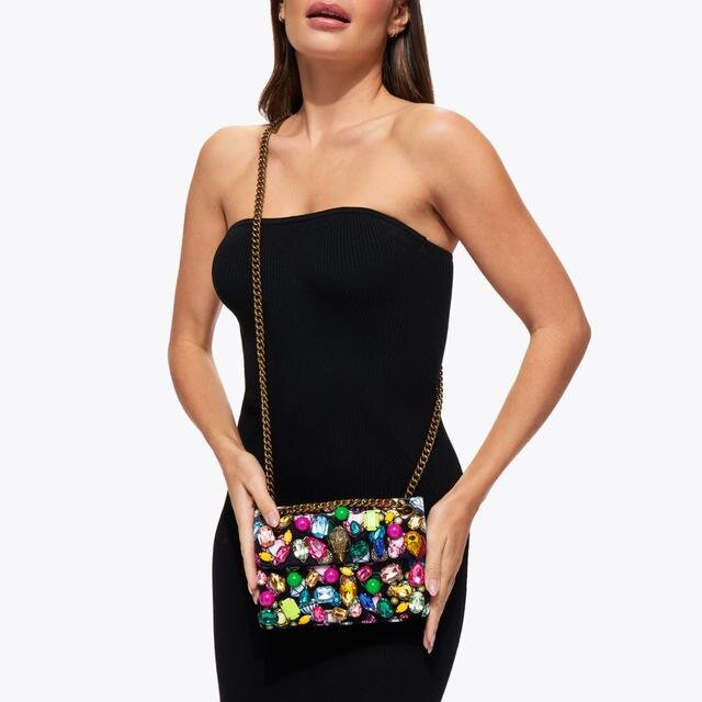 Mini Velvet Kensington-tas Mini Velvet Kensington-tas