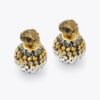 Pave Bubble Stud Oorbellen Pave Bubble Stud Oorbellen