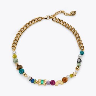 Pave Charm Necklace Pave Charm Necklace