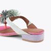 Pom Pom T-Bar Flat Sandal