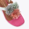 Pom Pom T-Bar Flat Sandal