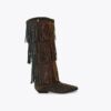 Western Fringe Pull on Boot
